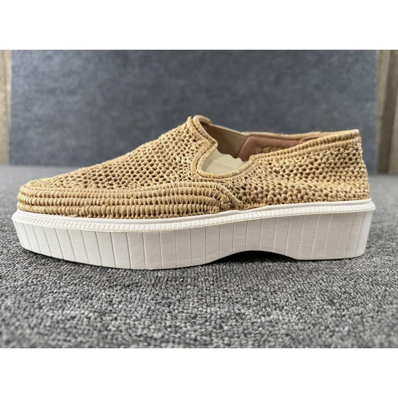 Isabel Marant Shoes - Isabel Marant Shoes Womens 7 Beige Woven Platform Slip On Raffia